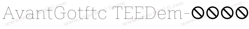 AvantGotftc TEEDem字体转换